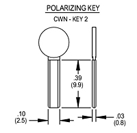 Polarizing Key - CWN - KEY 2