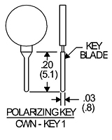 Plastic Key for Socket Connector - 2